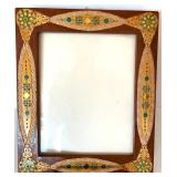 Artisan Mosaic Wood Picture Frames - Set of 3