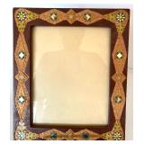Artisan Mosaic Wood Picture Frames - Set of 3