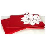 Christmas Decor Lot: Lighted Bear Figurine, Placemats & Holiday Accents