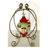 Christmas Decor Lot: Lighted Bear Figurine, Placemats & Holiday Accents