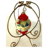 Christmas Decor Lot: Lighted Bear Figurine, Placemats & Holiday Accents