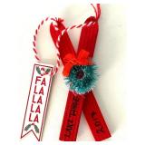 Christmas Decor Lot: Lighted Bear Figurine, Placemats & Holiday Accents