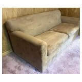 Overnight Sofa Corporation Tan Microfiber Sleeper Sofa
