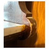 Antique Dental Cabinet with Marble Top and Glass Doors