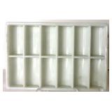 Assorted Dental Trays - Milk Glass Instrument Trays