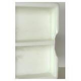 Assorted Dental Trays - White Milk Glass Instrument and Procedure Trays