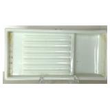 Assorted Dental Milk Glass Trays For Dental Cabinet