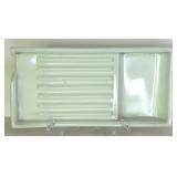 Assorted Dental Milk Glass Trays For Dental Cabinet