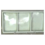 Assorted Dental Milk Glass Trays For Dental Cabinet