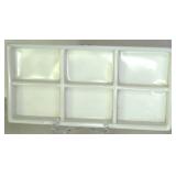 Assorted Dental Milk Glass Trays For Dental Cabinet