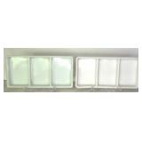 Assorted Dental Milk Glass Trays