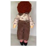 Raggedy Ann and Andy Dolls Lot - Set of 4 Classic Plush Dolls