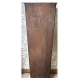 Tall Wood Bookcase with Gothic Style Cutout Sides