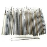 Lot of Dental Hand Instruments and Tweezers #2