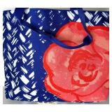 Assorted Embroidered and Lace Vintage Linens Lot with Tote Bag