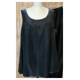 Jones New York 20W Top and Onyx Nite by Wendye Chaitin Pants Set, Navy Ralph Lauren Blazer, Plus Size