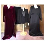 Robbie Bee Maroon Dress & Positive Attitudes 2-Piece Suit & Onyx Size 20 Dress