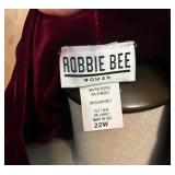 Robbie Bee Maroon Dress & Positive Attitudes 2-Piece Suit & Onyx Size 20 Dress
