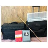 Black Softside Luggage Bag with Storage Box and New Planner/Organizer