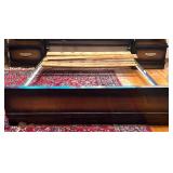 Bedroom Suite: Lowboy Dresser with Mirror, Tallboy Dresser, Bed Frame, 2 Nightstands