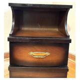 Bedroom Suite: Lowboy Dresser with Mirror, Tallboy Dresser, Bed Frame, 2 Nightstands