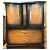 Bedroom Suite: Lowboy Dresser with Mirror, Tallboy Dresser, Bed Frame, 2 Nightstands