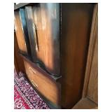 Bedroom Suite: Lowboy Dresser with Mirror, Tallboy Dresser, Bed Frame, 2 Nightstands