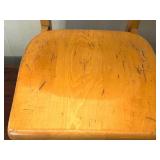 Vintage Childs Wooden Side Chair with wear