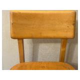Vintage Childs Wooden Side Chair with wear