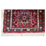 Lot of 4 Vintage Hand-Knotted Wool Area Rugs - Various Oriental Designs