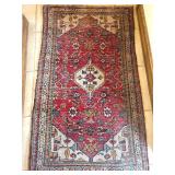 Lot of 4 Vintage Hand-Knotted Wool Area Rugs - Various Oriental Designs