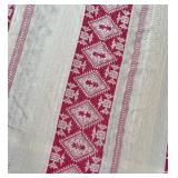 Lot of 2 Vintage Handcrafted Bedspreads and Table Runner