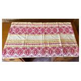 Lot of 2 Vintage Handcrafted Bedspreads and Table Runner