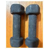 Set of 2-LB and 4-LB Dumbbells, Pair Each