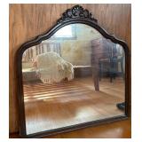 Vintage Wood Side Chair and Ornate Wall Mirror. SEE ALL PHOTOS