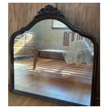 Vintage Wood Side Chair and Ornate Wall Mirror. SEE ALL PHOTOS