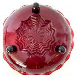 Ruby Red & Clear Glassware Lot - Lenox, Vintage Bowls, Plates, Pitcher