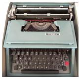 Olivetti Underwood Ventura Portable Typewriter with Case and Instructions