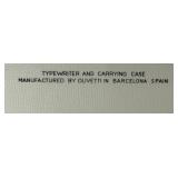 Olivetti Underwood Ventura Portable Typewriter with Case and Instructions