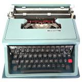 Olivetti Underwood Ventura Portable Typewriter with Case and Instructions