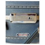 Vintage American Tourister Tri-Taper Blue Round Hat Box Luggage