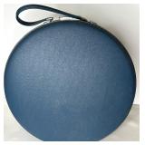 Vintage American Tourister Tri-Taper Blue Round Hat Box Luggage