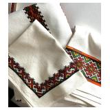 Folk-Inspired Home Decor Lot with Textiles, Plates, and Wall Art