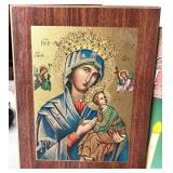 Holiday and Christmas Decor Assortment, Includes Old World Santa