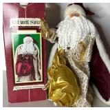 Holiday and Christmas Decor Assortment, Includes Old World Santa
