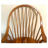 Pair of Windsor Style Wooden Arm and Side Chairs