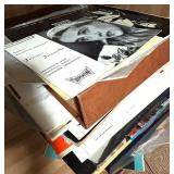 Collection of Ukrainian and Russian Books, Cookbook, Sheet Music, and Records