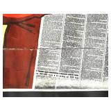 Early 1980s Soviet Propaganda Poster USSR Economic Plan 1981-1985 and Map