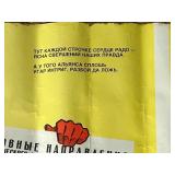 Early 1980s Soviet Propaganda Poster USSR Economic Plan 1981-1985 and Map