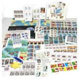 US Stamp Sheet Lot - Norman Rockwell, Moon Landing, World Cup, Minerals & More